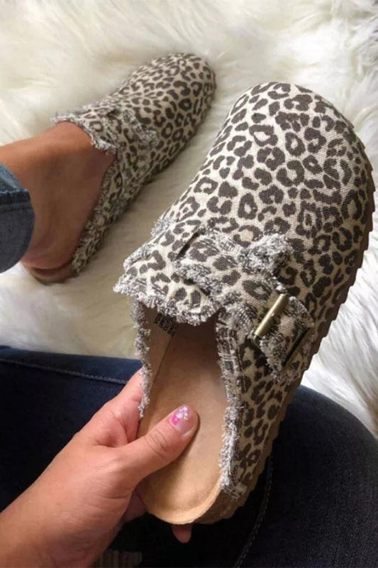 Leopard Clogs