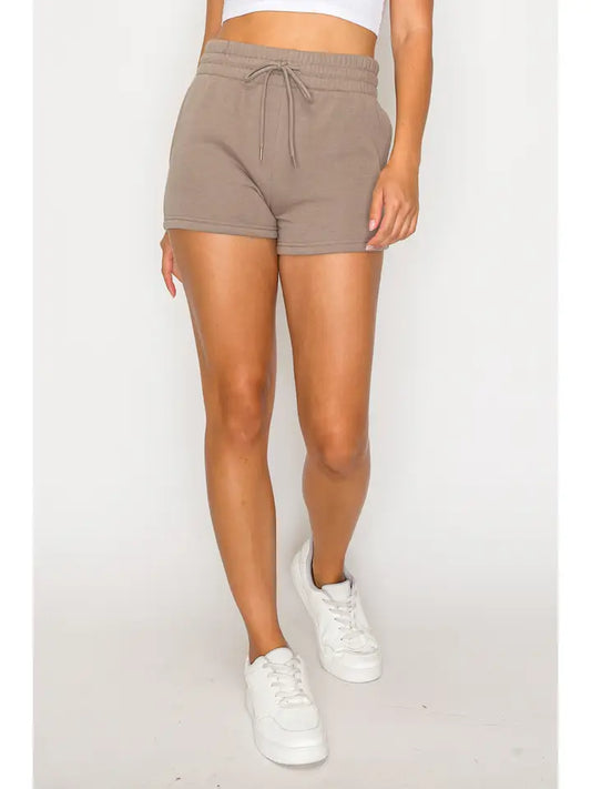 Taupe Casual Shorts w/ Pockets
