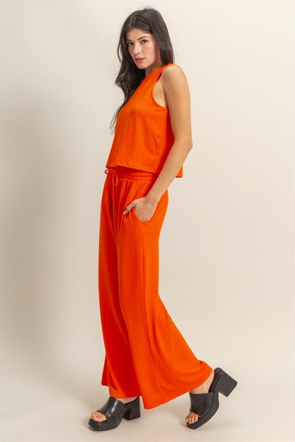 Tomato Tank and Pant Set