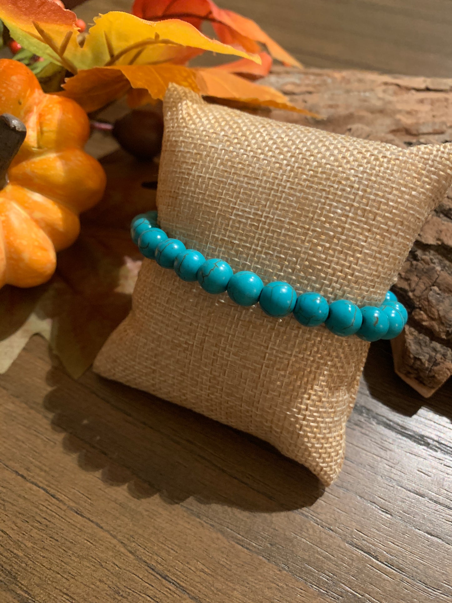 Turquoise Crackle Bracelet