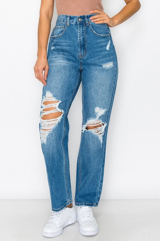 90's Baggy Straight Leg Jeans